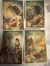 Set 4,  Rare 1895 Trade Card Set - Liebig's Fleisch-Extract - Course of the Day picture