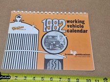 1982 OLD CARS WEEKLY Calendar magazine Working Vehicles Classic Chevy Truck Ford picture