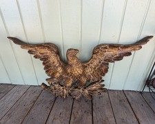Syroco 1960’s Federal Style American Bald Eagle Wall Plaque Freedom Fighters 37” picture
