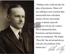PRESIDENT CALVIN COOLIDGE 8X10 PRINTED SIGNATURE / AUTOGRAPH REPRINT picture