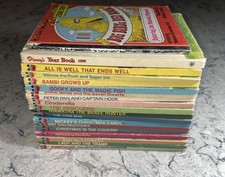 Vintage Disney Children’s Book Club Lot First Edition Mickey Mouse Books Bambi picture