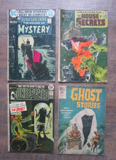 lot x4 Vintage 1970s COMIC BOOK The House of Mystery Secrets Unexpected Ghost DC picture