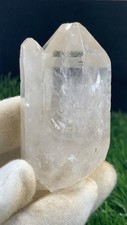 136 Gm Rare Cathedral Quartz Crystal with Hematite - Water Clear picture