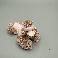Ceramic Pink Poodle Porcelain Spaghetti 3.5