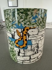 Fornasetti Profumi Porcelain Vessel Planter Snake Motif Italy – Large picture