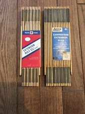 Royal eagle And Vintage Lufkin Carpenter Wooden Extension Rulers Collector 1970s picture