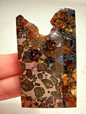 GREAT DEAL MULTI-FACED SENSATIONAL SEYMCHAN PALLASITE METEORITE 22.7 GMS picture