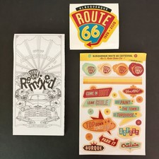 *Lot of 3* ROUTE 66 REMIX Albuquerque NM CENTENNIAL Stickers & Art Site Map picture