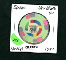 Clean $25 Sands Hotel Las Vegas, Nevada Casino Chip picture