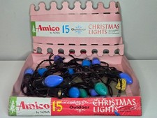 Amico by Noma 15 Outdoor Christmas Lights Large Bulbs Vintage picture