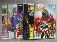 Marvel Godzilla Vs Avengers #1 A Cover + 6 Variants Okazaki Foil picture