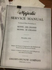 Huge Majestic 1931 Radio Service Manual CD Set of 8  Manuals Grigsby-Grunow  picture