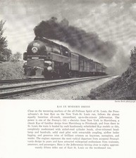Pennsylvania's de luxe Flyer Train Locomotive Book Print /2V1-33 picture