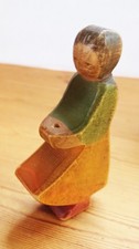 Vintage Ostheimer Goose Girl Wooden Figure Germany Waldorf 5
