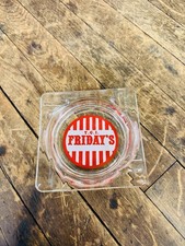 VINTAGE C. 1965 T.G.I. FRIDAYS ASHTRAY SIGN RESTAURANT BAR NEW YORK CITY RARE picture
