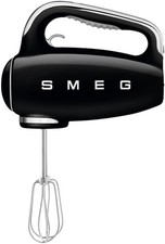 SMEG Black 50's Retro Electric Hand Mixer, Beaters, Dough Hooks, Whisks picture