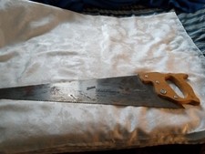 VINTAGE DISSTON HAND SAW S-1, 7 TPI point Crosscut Handsaw  26” Blade 8 Point picture