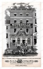 Philadelphia Pennsylvania 1845 Wetherill White Lead Drug Store Standard Postcard picture