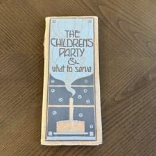 Antique 1920s The Childrens Party & What to Serve Booklet Buzza Co Halloween Art picture