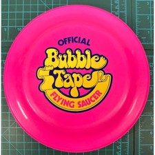 Vintage Humphrey Flyer Official Bubble Tape Flying Saucer Pink Disc Made in USA picture