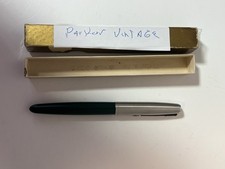 1960s Green/Gray Parker Super 21 Fountain Pen Vintage picture