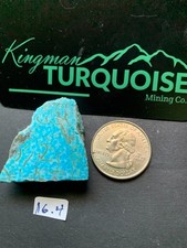 NICE THICK GENUINE KINGMAN TURQUOISE SLAB, 16.4 GRAMS,   picture