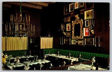 Dublin House Restaurant Seattle WA Postcard 1960s Irish Antiques FDR Stamp E105 picture
