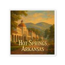 Die-Cut Fridge Magnet Hot Springs Arkansas Historic Bathhouse picture