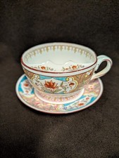Antique 1860-1919 Sarreguemines (France) Minton 768 Mustache Cup and Saucer picture