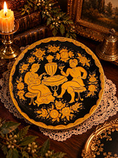 Vintage Soviet Russian Metal Tray picture