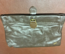 Vintage Amity  Genuine Leather Tobacco Pouch Case-Strong Spring Closure picture