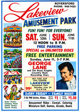 Vintage Lakeview Amusement Park Ad Magnet – Royersford, Pennsylvania picture
