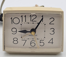 Westclox Electric Alarm Clock Model 22189 Bold II USA Time 1970s Retro VTG WORKS picture