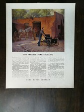 Vintage 1932 Ford Motor Company 1893 Original Car Full Page Original Color Ad picture
