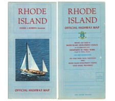 Vintage 1958 Rhode Island Official State Highway Department Road Map picture