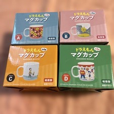 Suntory x Doraemon Mug Cup Set of 4 Designs Ceramic Limited Japan Rare #703 picture