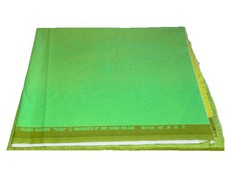 VTG 1985 Marimekko Taivas Green Grad Fabric Fujiwo Ishimoto Finland 56” X 37” picture