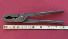 Vtg No.8 FORGED Cast Steel Gas Burner Pilot Pliers, Screwdriver Combo-Newark, NJ picture