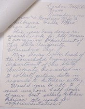 1931 Lamson Goodnow Mary Alice Diehl Carbon Hill OH Hand Written Ephemera L847H picture