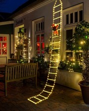 LED Christmas Lights - 10ft Christmas Decorative Ladder Lights with Santa Claus picture