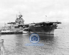 USS ENTERPRISE CV-6 AIRCRAFT CARRIER PEARL HARBOR 1942 8X10 PHOTO picture