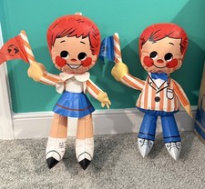 1963 New York World's Fair Blow up Mascot Dolls “Wendy