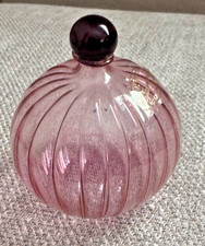 Tommasi Murano Pink Glass Perfume Bottle With Stopper, 3