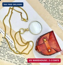 Monocle Pocket Monocle Brass Magnifying Glass Vintage magnifiers Retro Steamp... picture