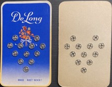 1950's Full Display Card of DeLong Fasteners