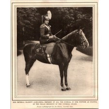 Her Imperial Majesty Alexandra Empress Of All The Russias 1904 Clipping SAI7-4 picture