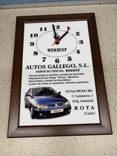 Vintage Renault Car Automobile Advertisement Tile Wall Clock - Rare picture