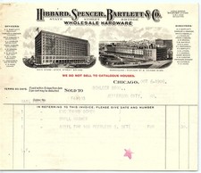 1906 Hibbard, Spencer, Bartlett & Co. hardware invoice picture