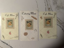 vintage Panera Bread menus classic logo 2001 Era picture
