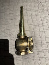 Vintage Dominion B&J Brass Fire Hose Nozzle Playpipe + 1 Chrome Tip picture